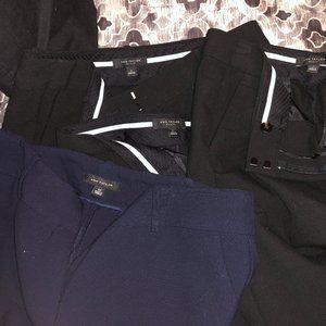 Lot 4 pairs Ann Taylor straight leg pant ankle 12 (fit like P12).
